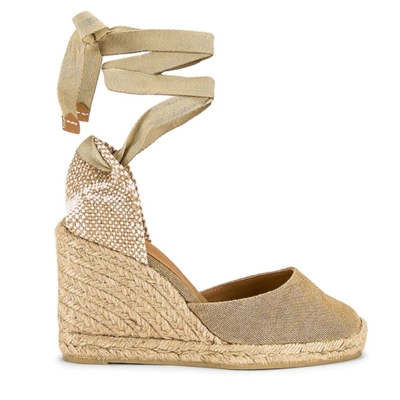 Castaner Carina Beige Espadrille Wedge 6 (36)